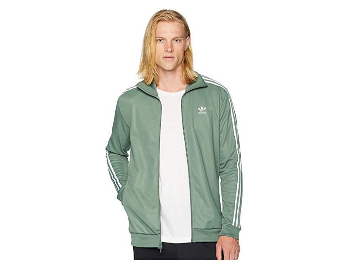 Adidas Originals Franz Beckenbauer Track Top (trace Green) Men's Long Sleeve Pullover