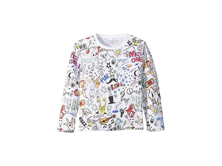 Stella Mccartney Kids Georgie All Over Printed Tee (infant) (white) Kid's T Shirt