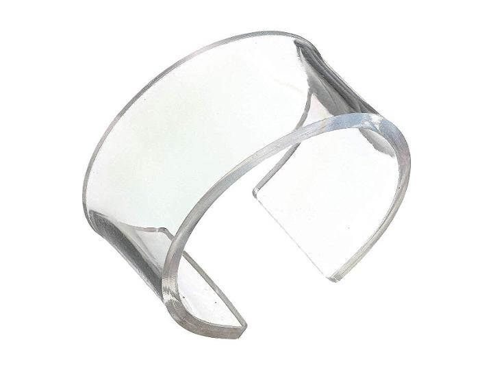 Steve Madden Large Chunky Acrylic Bangle (clear) Bracelet