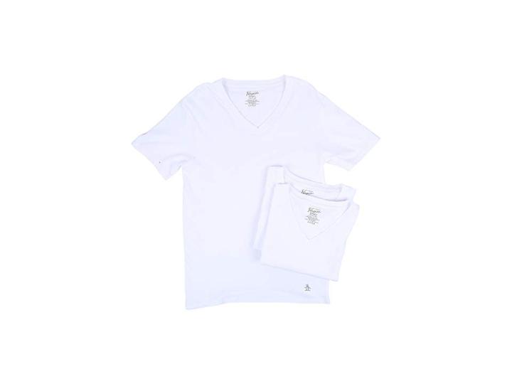 Original Penguin Slim Fit 3-pack V-neck T-shirt (bright White) Men's Pajama