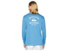 Quiksilver Waterman Gut Check Amphibian Long Sleeve Rashguard (pasisian Blue) Men's Swimwear