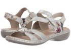 Rieker 65969 Regina 69 (ice/off-white/metallic) Women's Shoes