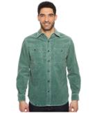 Woolrich Hemlock Cord Shirt Ii (pine Grove) Men's Long Sleeve Button Up