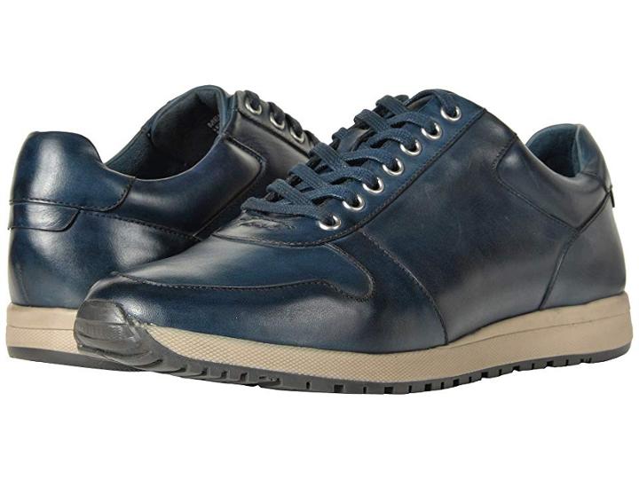 Stacy Adams Axel (navy) Men's Lace Up Moc Toe Shoes