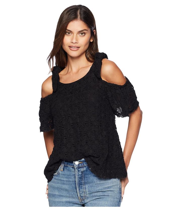 Moon River Knit Top (black) Women's Clothing
