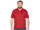 Polo Ralph Lauren Big Tall Jersey Short Sleeve Yarn-dyed Knit Collar (red Beret/cruise Navy) Men's Clothing