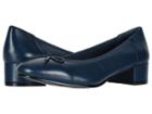 David Tate Tammy (navy Kid Nappa) Women's Flat Shoes