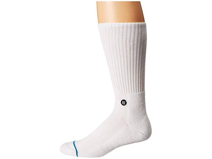 Stance Bombers (white) Men's Crew Cut Socks Shoes