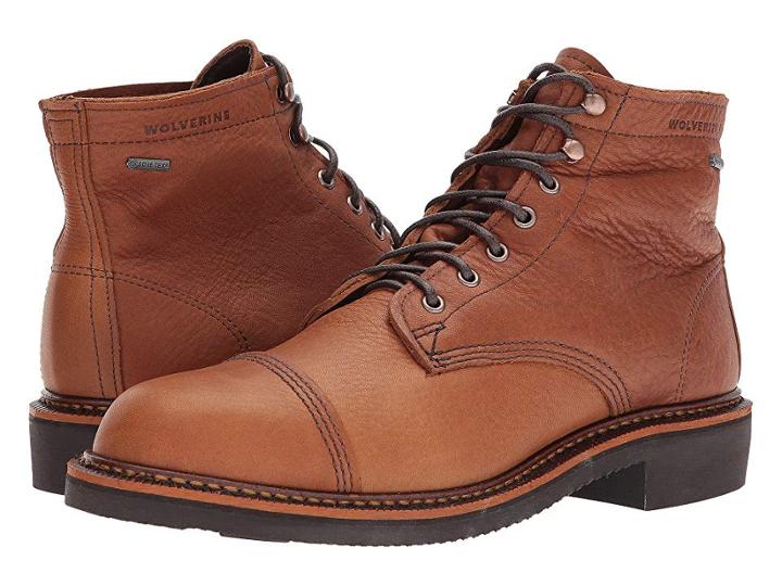 Wolverine Heritage Jenson Gtx Waterproof (tan Leather) Men's Work Boots