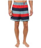 Columbia Backcast Ii Printed Trunk (sail Red Stripe) Men's Shorts