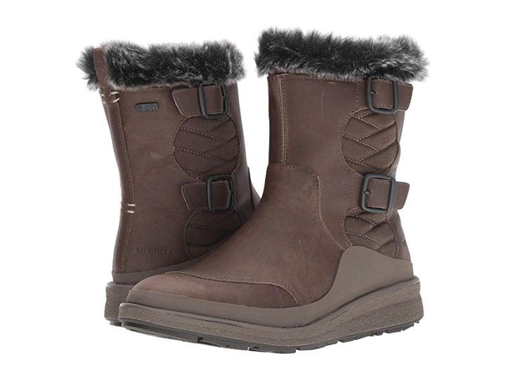 Merrell Tremblant Ezra Zip Waterproof Ice+ (boulder) Women's Waterproof Boots