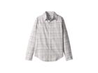 Janie And Jack Long Sleeve Button-up Shirt (toddler/little Kids/big Kids) (gray Plaid Brushed Twill) Boy's Long Sleeve Button Up