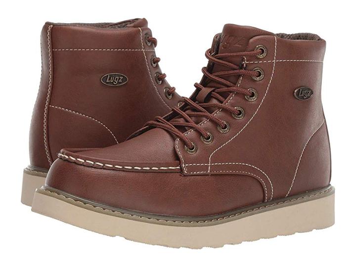 Lugz Cypress (dark Brown/gum/cream) Men's Lace-up Boots