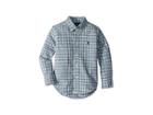 Polo Ralph Lauren Kids Plaid Cotton Oxford Shirt (toddler) (green Multi) Boy's Long Sleeve Button Up