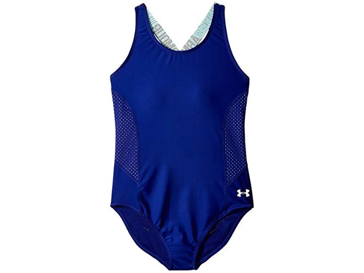 Under Armour Kids Ua Racer One-piece (big Kids) (formation Blue) Girl's Swimsuits One Piece