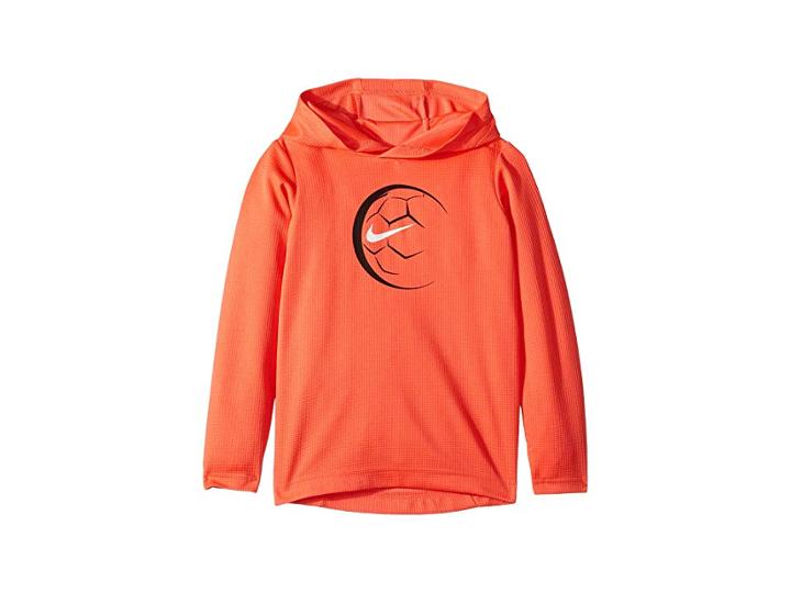 Nike Kids Sportball Thermal Pullover (little Kids) (bright Crimson) Boy's Clothing