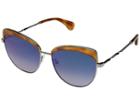 Diff Eyewear Izzy (honey Tortoise/blue) Fashion Sunglasses