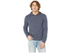 Original Penguin Long Sleeve Reversible Stripe Hoodie (dark Sapphire) Men's Sweatshirt