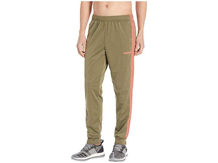 Adidas Essentials 3-stripes Tricot Track Pants (raw Khaki) Men's Casual Pants