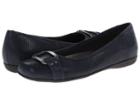 Trotters Sizzle (dark Blue Patent Suede Lizard Leather) Women's Dress Flat Shoes