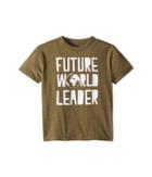 Chaser Kids Extra Soft Vintage Jersey Future World Leader Short Sleeve Tee (toddler/little Kids) (military) Boy's T Shirt