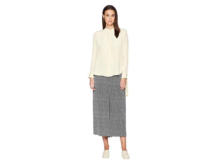 Adam Lippes Silk Crepe High-low Tunic (butter) Women's Clothing