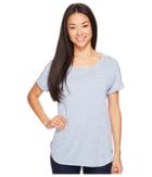 Columbia Crystal Point Short Sleeve Shirt (beacon Heather) Women's Short Sleeve Pullover