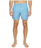 Ben Sherman Optical Mod Stripe Effect Print Swimsuit (summer Sky) Men's Swimwear