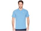 Nike Golf Aeroreact Momentum Polo Slim (blue Nebula/heather/green Glow/flat Silver) Men's Clothing