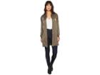 Romeo & Juliet Couture Long Jacket With Patch Detail (olive) Women's Coat