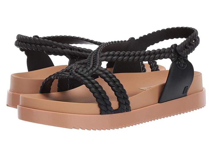 Melissa Shoes Cosmic Sandal + Salinas (beige/black) Women's Shoes
