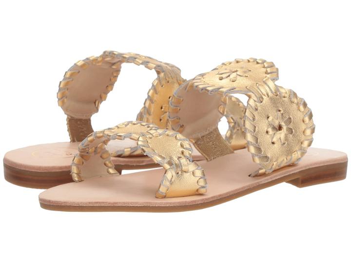 Jack Rogers Miss Lauren (little Kid/big Kid) (gold) Women's Shoes