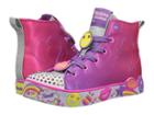 Skechers Kids Twinkle Toes: Happy Lights (little Kid/big Kid) (hot Pink/purple) Girl's Shoes