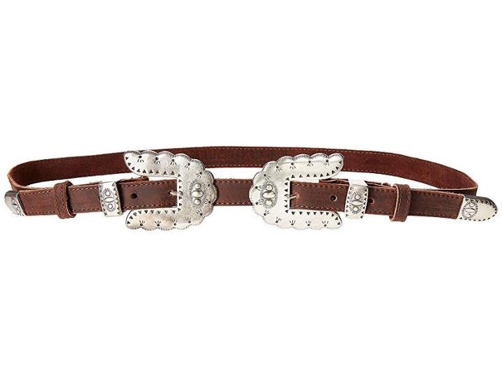 Leatherock Isabel Double Belt (tobacco) Women's Belts