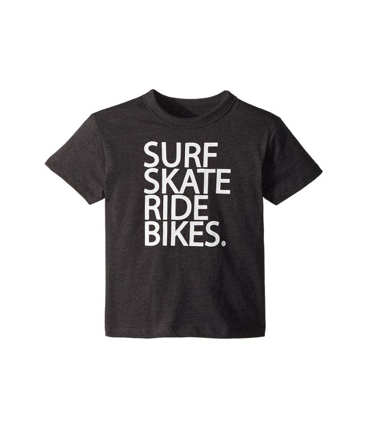 Chaser Kids Vintage Jersey Surf Skate Bike Tee (toddler/little Kids) (vintage Black) Boy's T Shirt