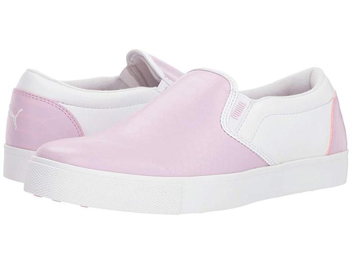 Puma Golf Tustin Slip-on (winsome Orchid/puma White) Women's Shoes