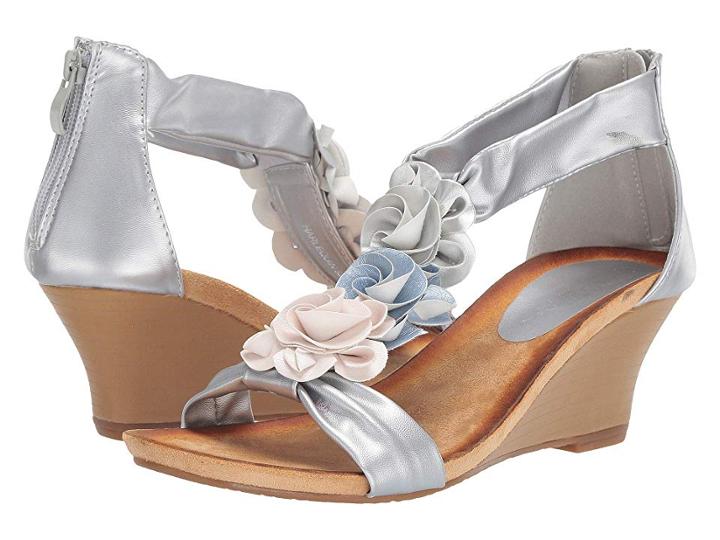 Patrizia Harlequin (silver) Women's Wedge Shoes