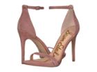 Sam Edelman Ariella Strappy Sandal Heel (dusty Rose Kid Suede Leather) Women's Shoes
