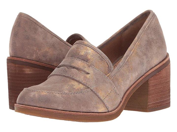Sofft Sophia (bronze Distressed Foil Suede) High Heels