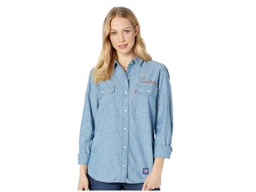 Levi's(r) Womens Chicago Cubs Chambray Shirt (blue) Women's Clothing