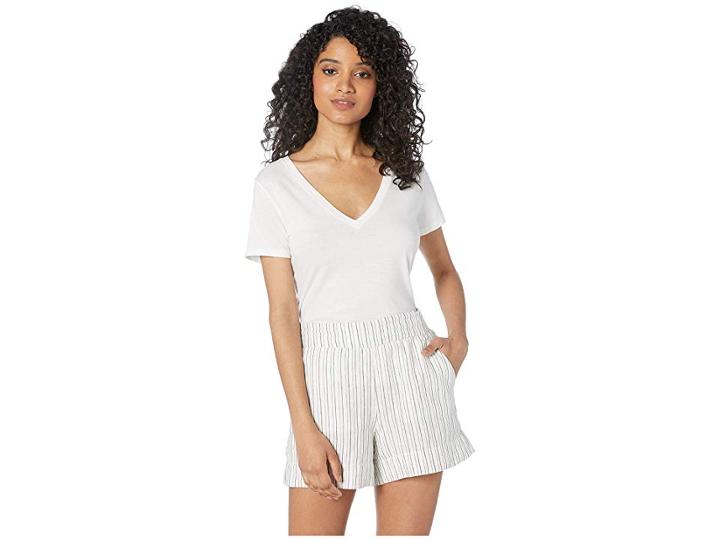 J.crew New V-neck Tee In Supima Cotton (white) Women's Clothing