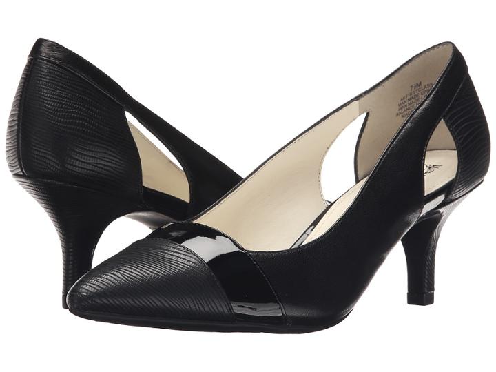 Anne Klein Firstclass (black/black Leather 1) Women's Shoes
