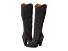 Frye Madeline Tall (black Oiled Suede) Women's Zip Boots