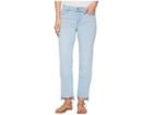 Liverpool Jayden Crop Straight High-low Released Hem In Crosshatch Stretch Denim In Brenton (brenton) Women's Jeans