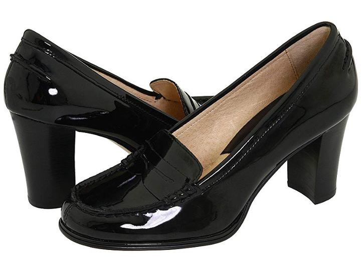 Michael Michael Kors Bayville Loafer (black Patent) High Heels