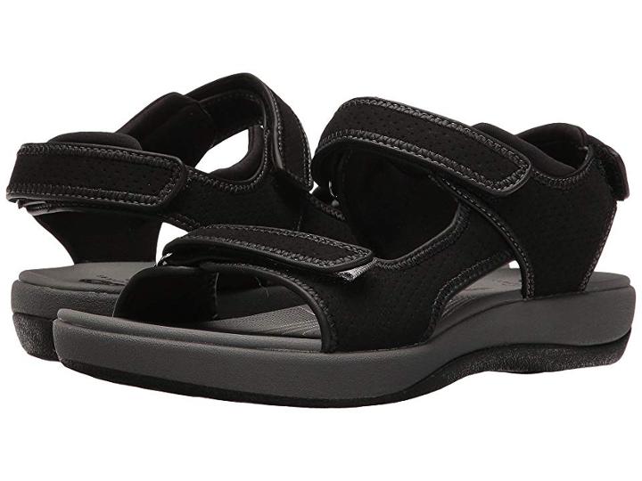 Clarks Brizo Sammie (black Perf Microfiber) Women's Sandals