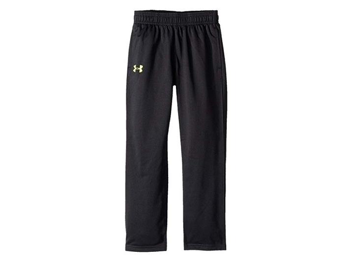 Under Armour Kids Brawler 2.0 Pants (little Kids/big Kids) (black/hi Vis Yellow) Boy's Casual Pants