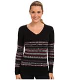 Exofficio Cafenista Jacquard Sweater (black) Women's Sweater