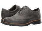Rockport Total Motion Fusion Wing Tip (castlerock Grey Leather) Men's Lace Up Wing Tip Shoes