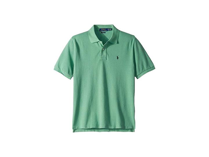 Polo Ralph Lauren Kids Classic Fit Cotton Mesh Polo (big Kids) (haven Green) Boy's Clothing